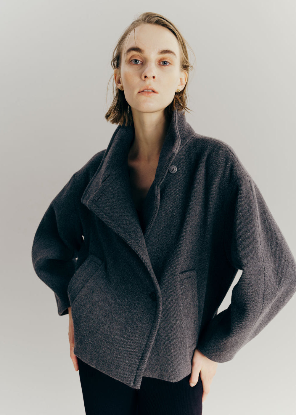 Constructive Wool Short coat