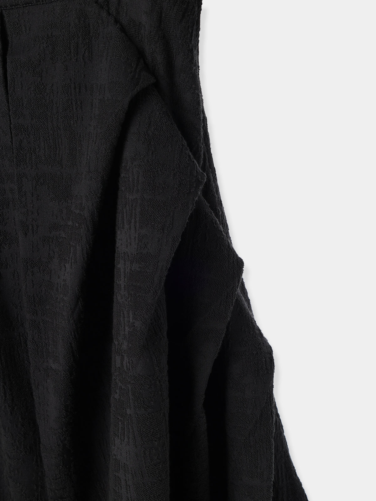 Tuck drape Jacquard Dress