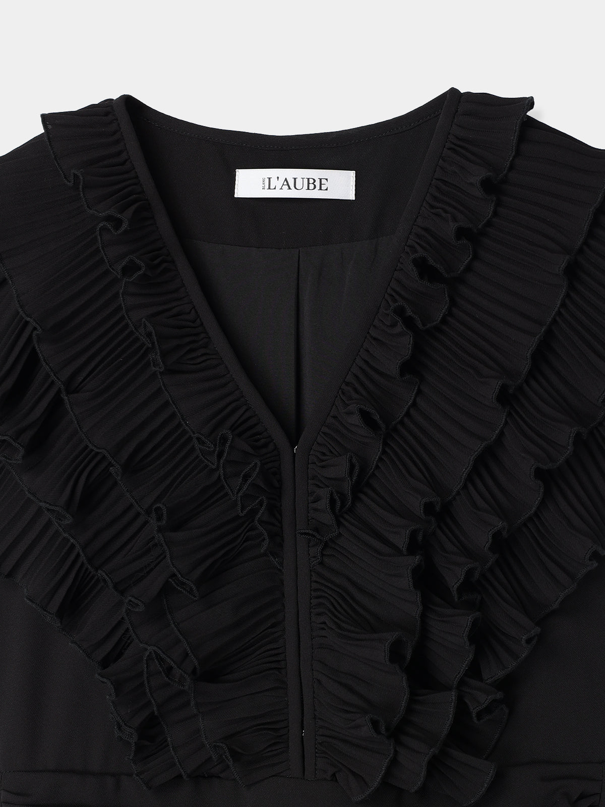 Pleats collar Chiffon Dress