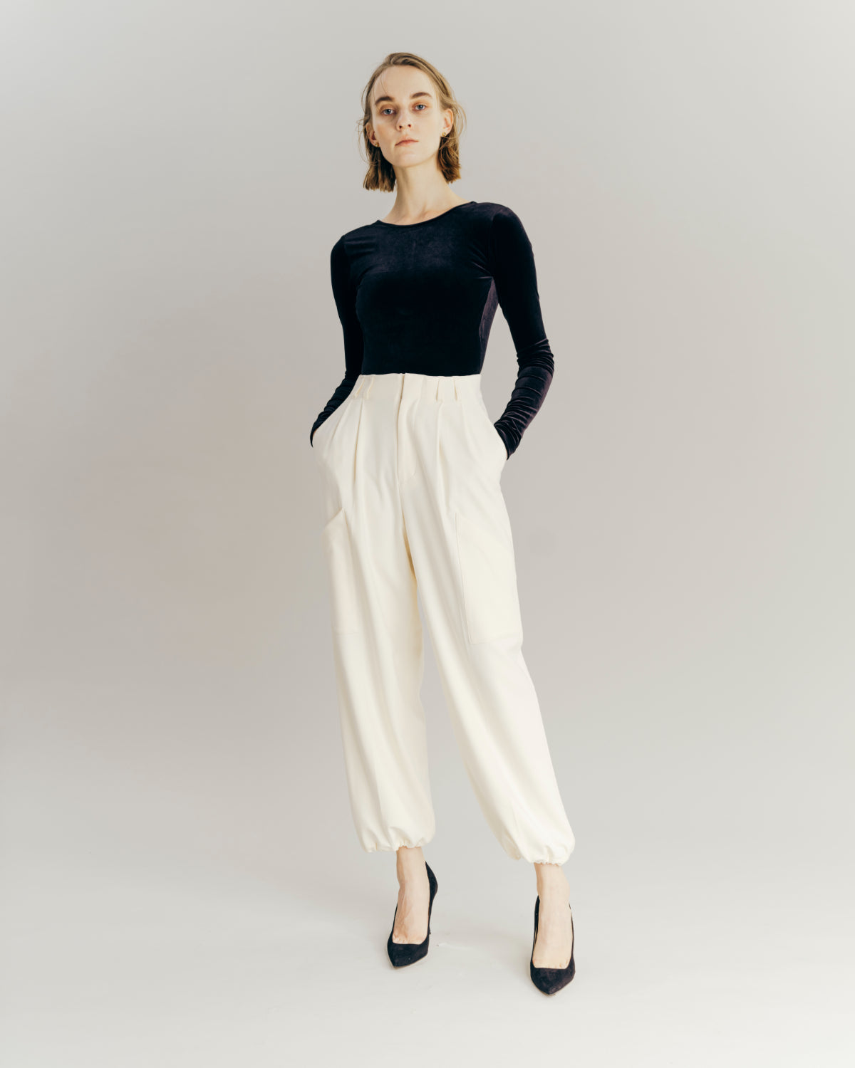 Drawstring 2tuck Pants