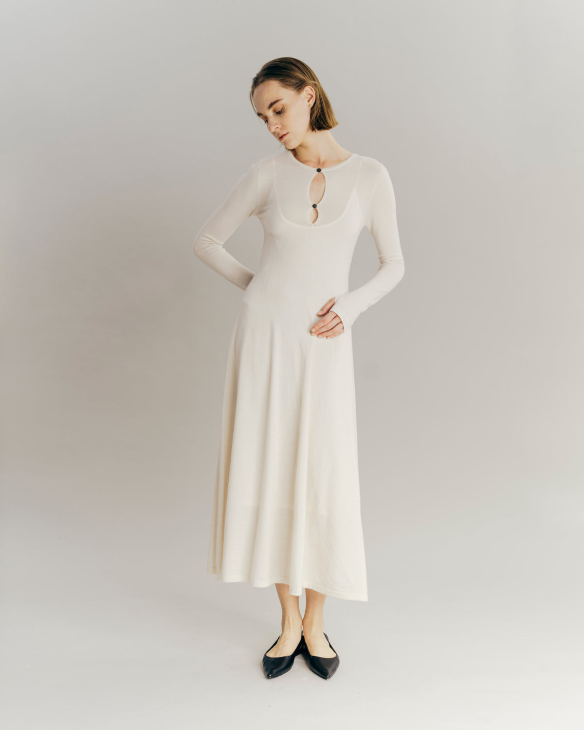 2way Flare Knit dress