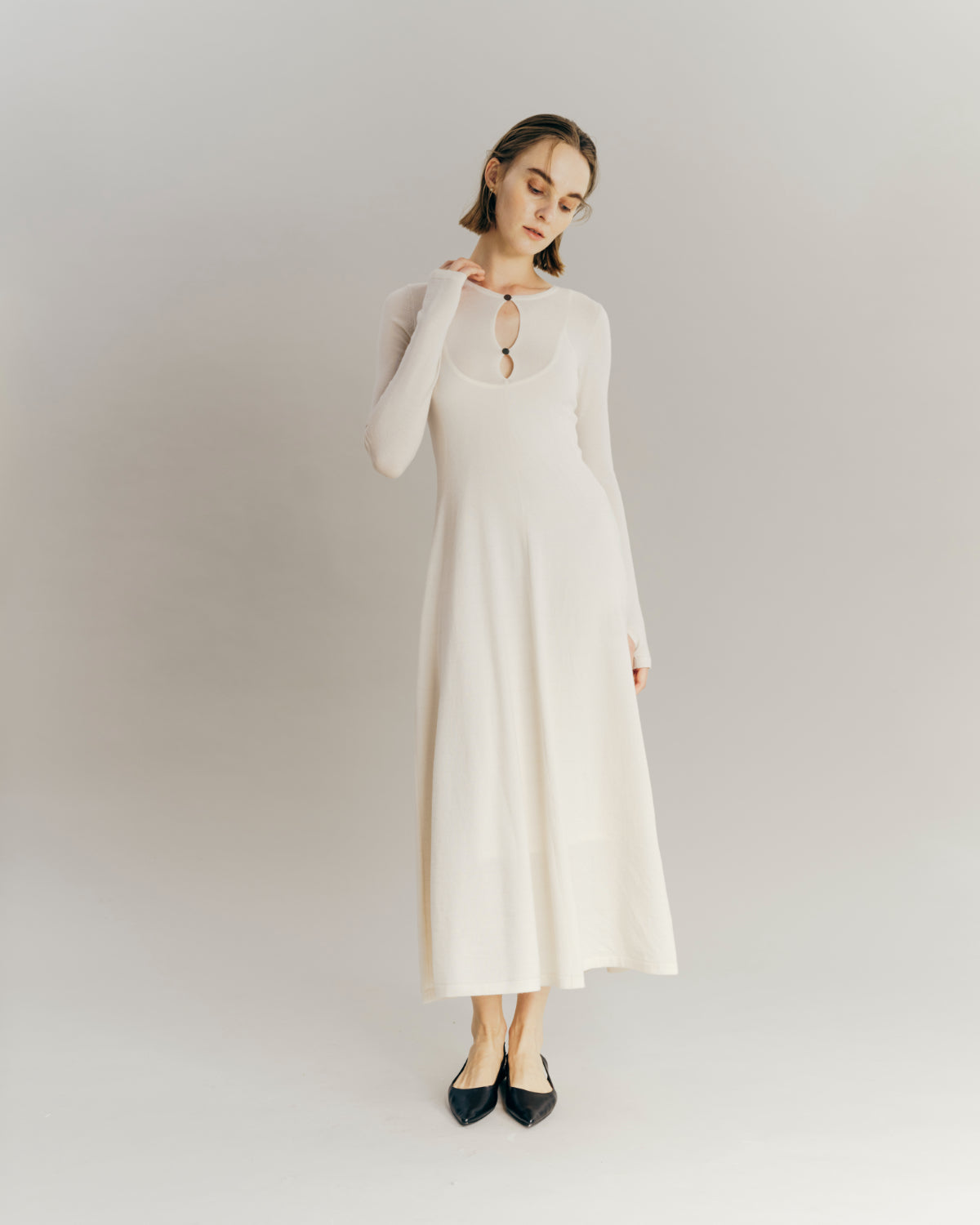 2way Flare Knit dress