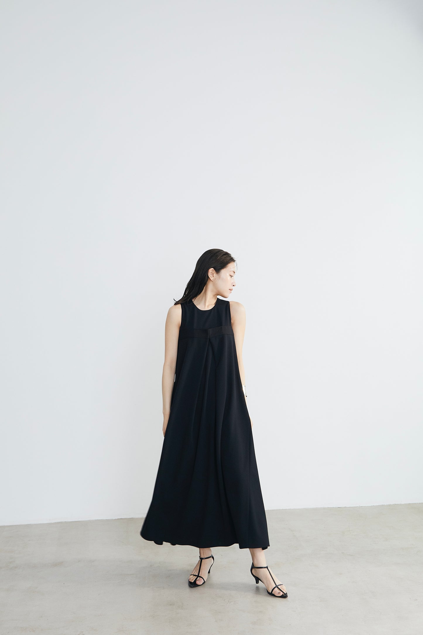 Front tuck flare Dress