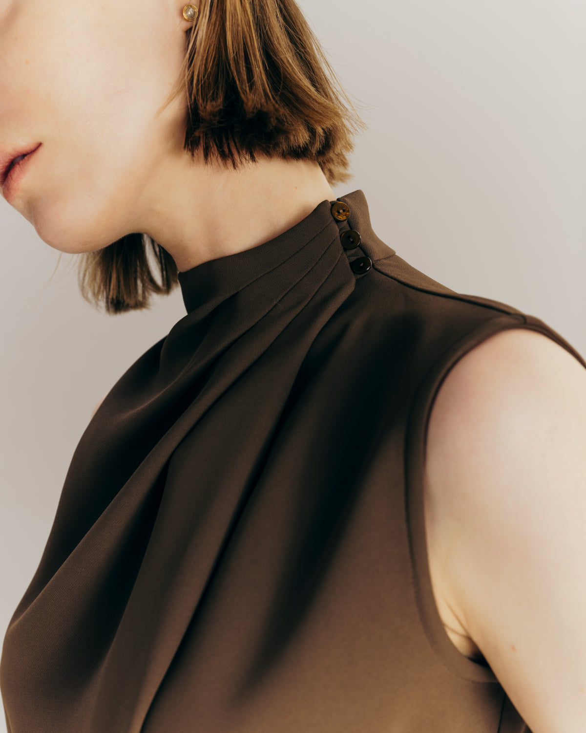 Belted Drape Dress