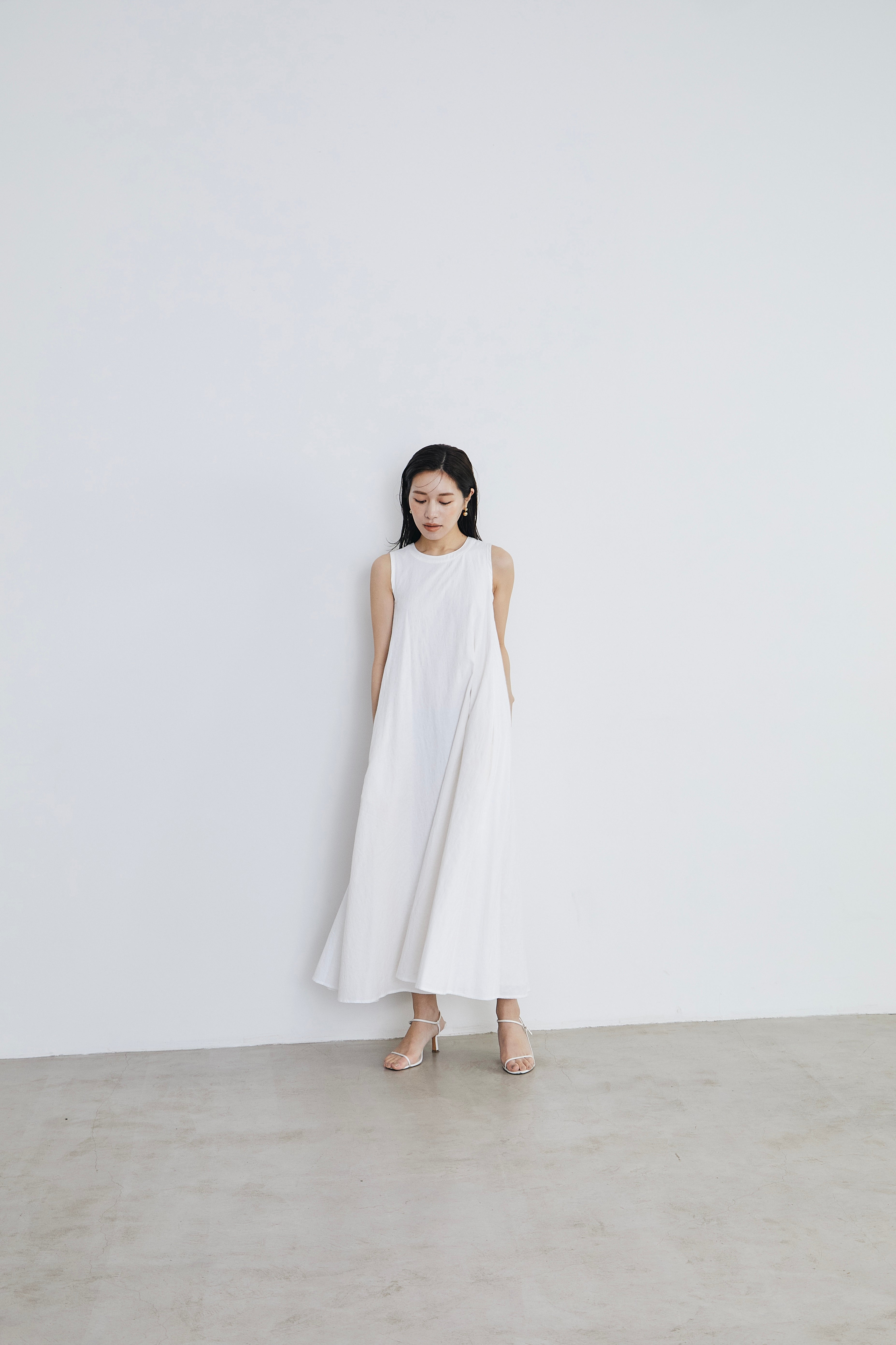 Paisley jacquard piping Dress