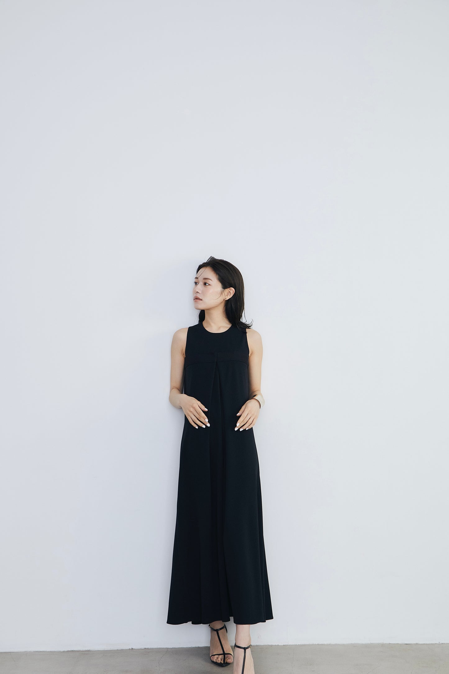 Front tuck flare Dress