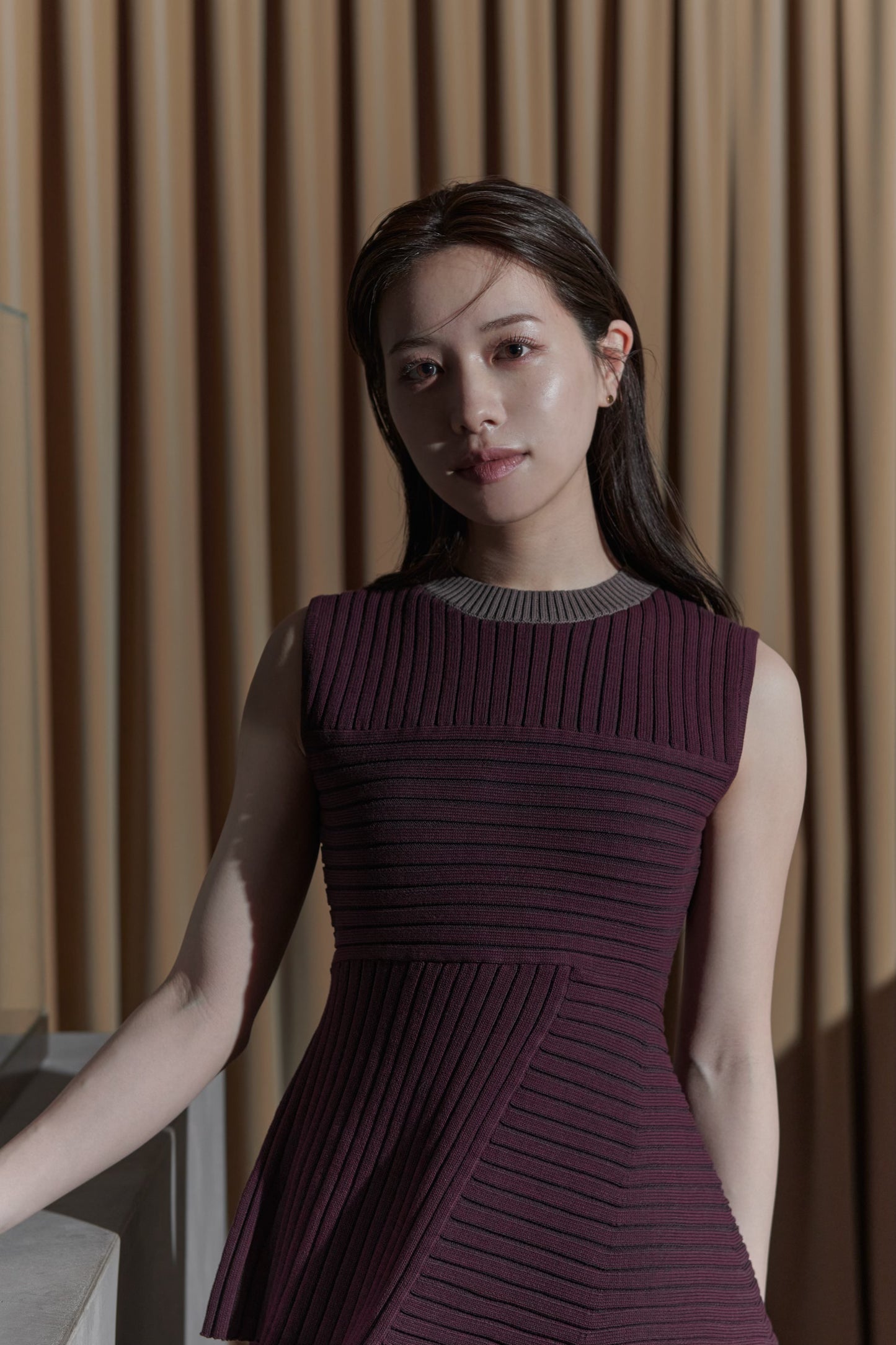 Panel Rib Knit Tops