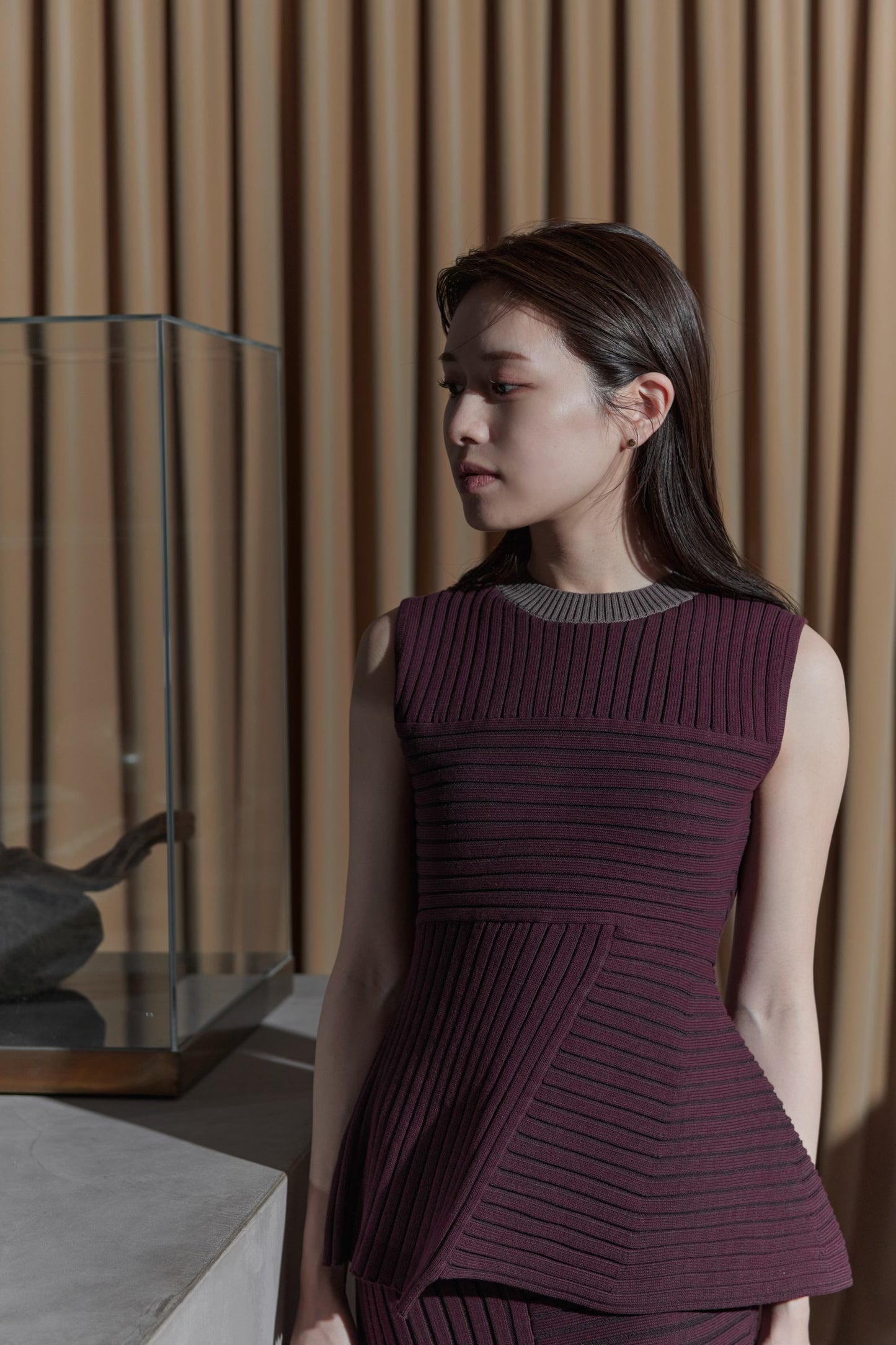 Panel Rib Knit Tops