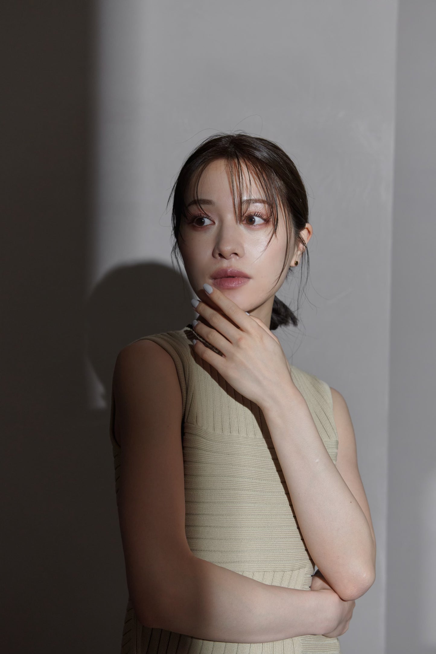 Panel rib knit tops
