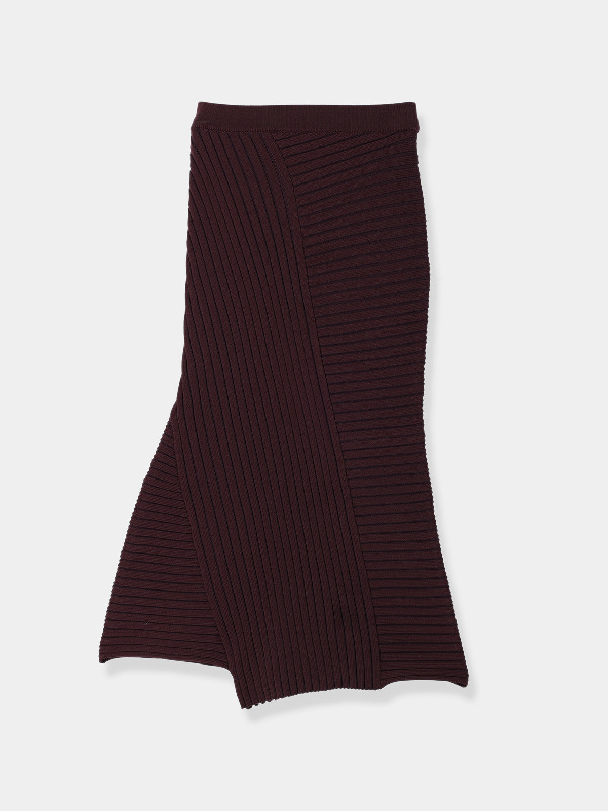Panel Rib Knit Skirt