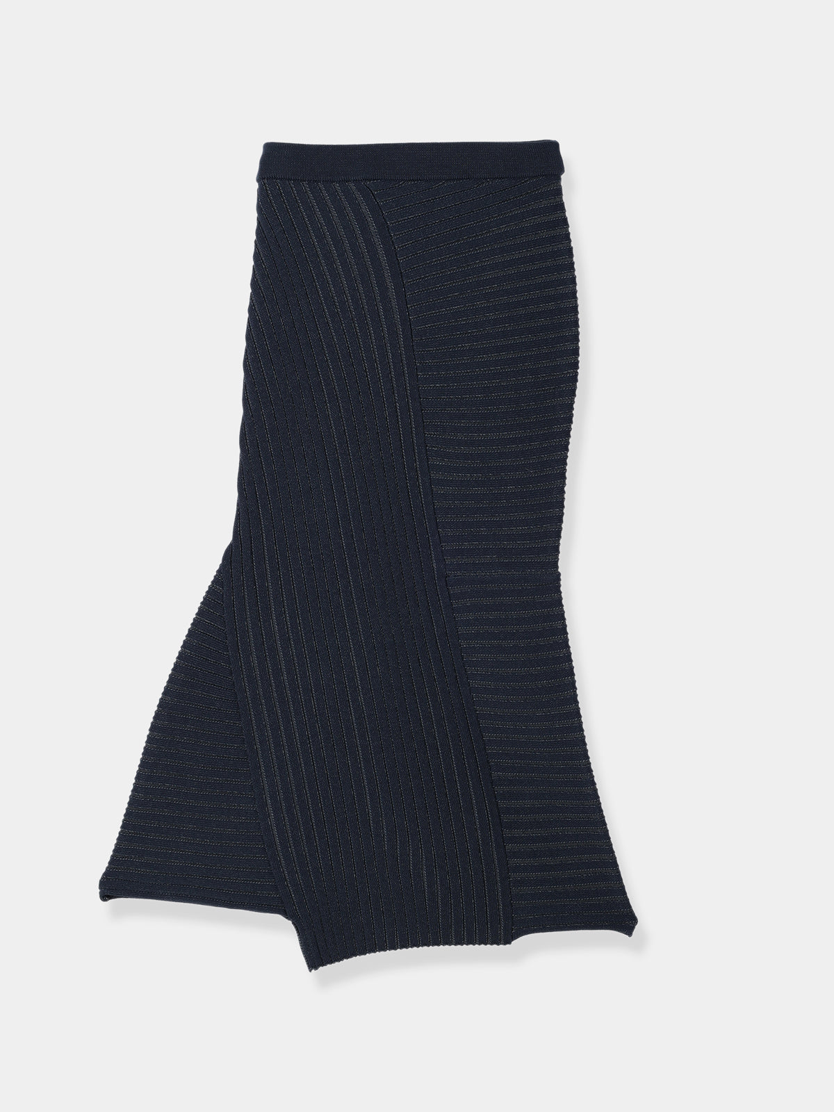 Panel rib knit Skirt