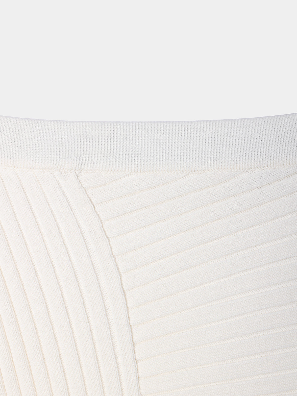 Panel rib knit Skirt