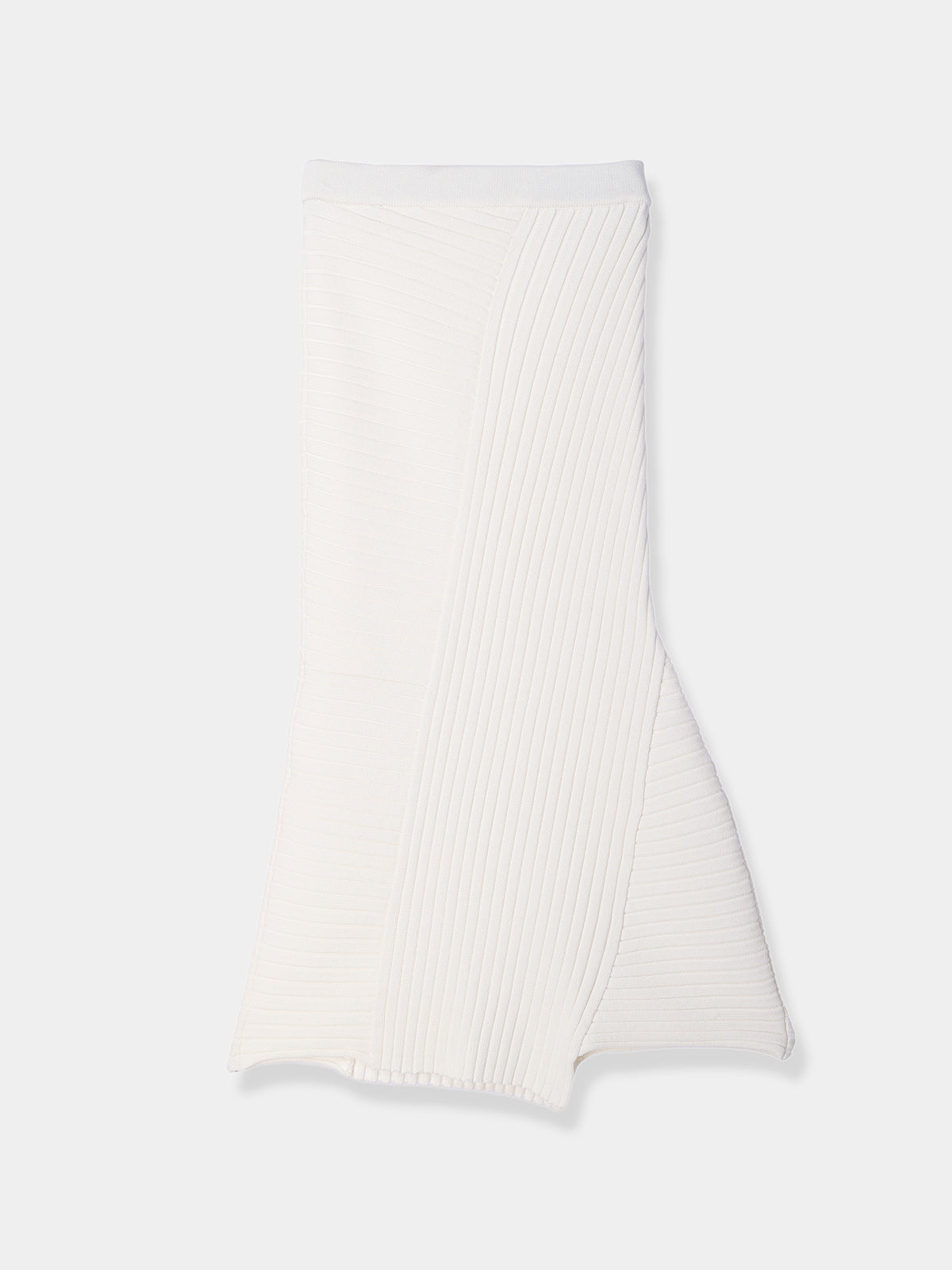 Panel rib knit Skirt
