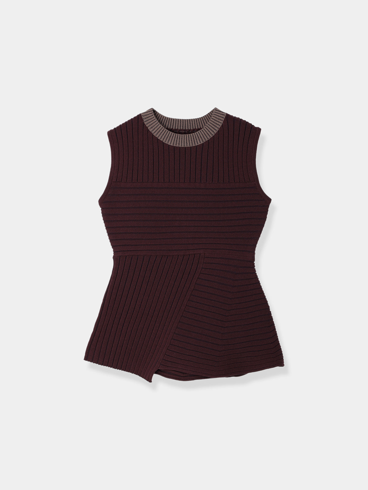 Panel Rib Knit Tops
