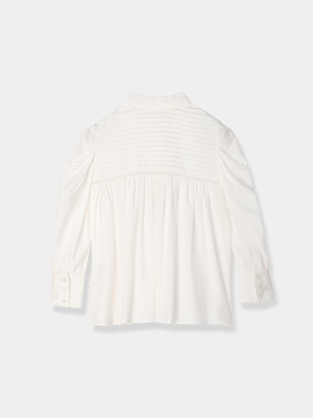 Drape sleeve lace blouse