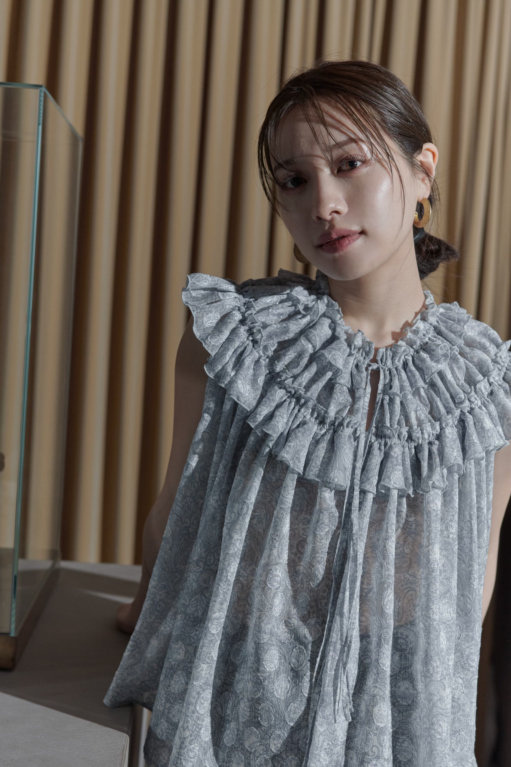 Paisley Cut jacquard Blouse