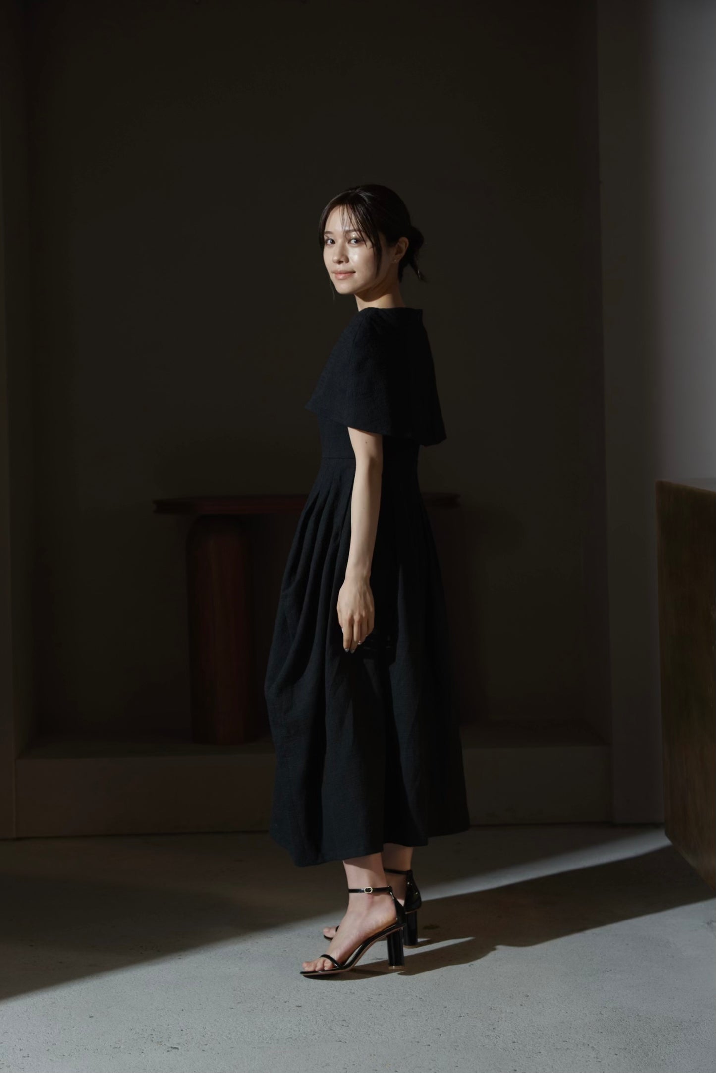 Slab tweed Cocoon Dress