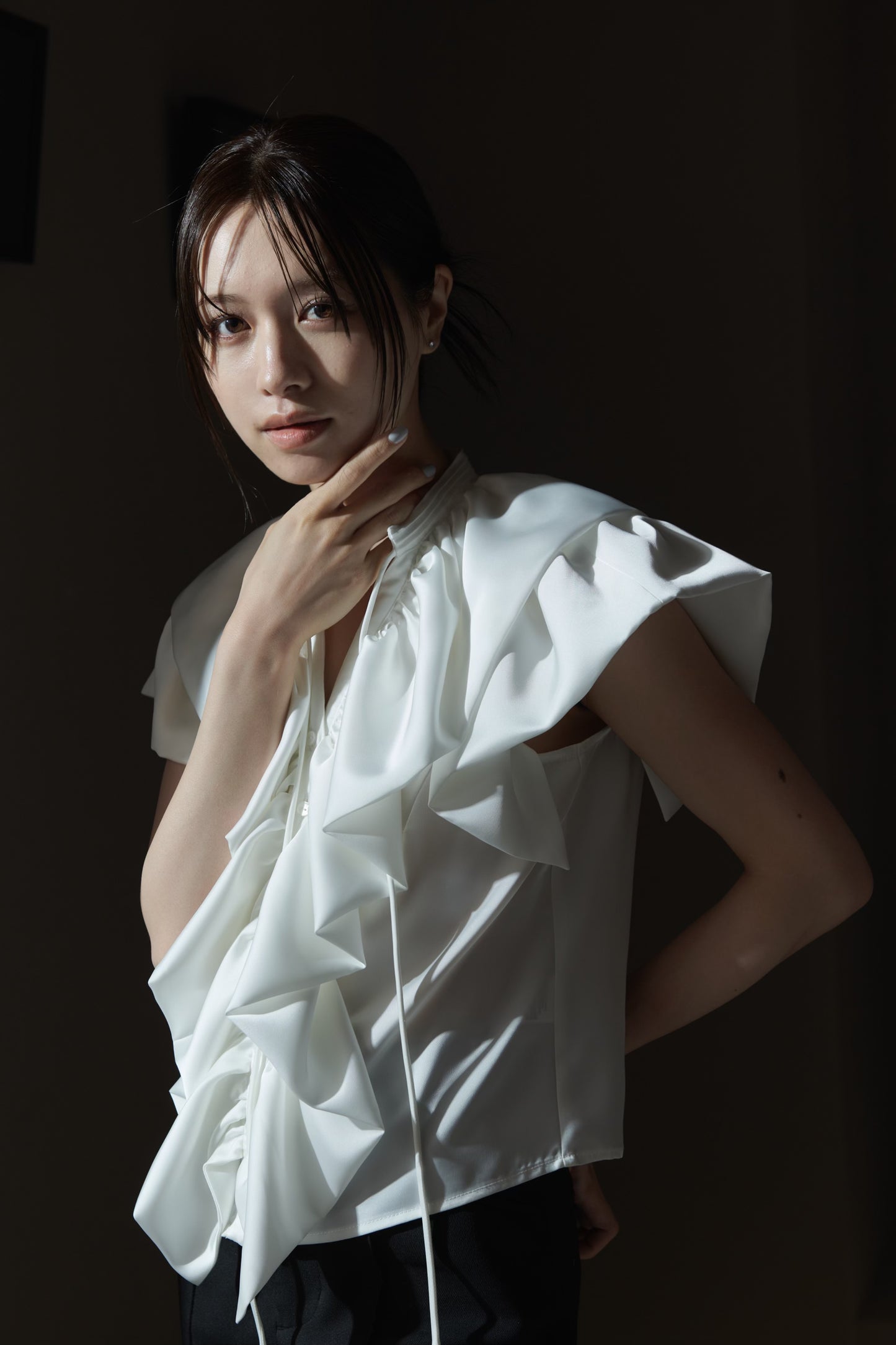 Raffle Satin Blouse