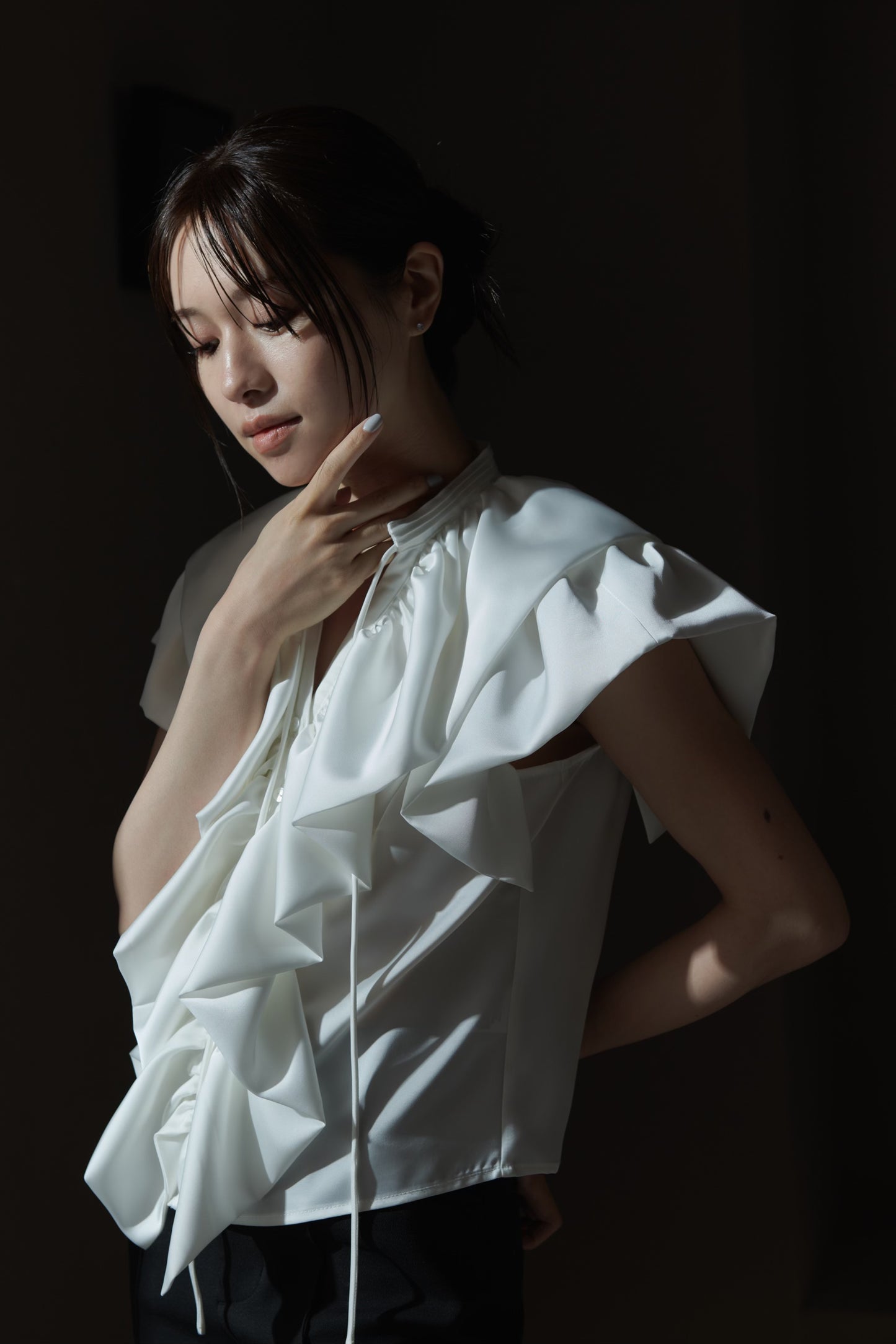 Raffle Satin Blouse