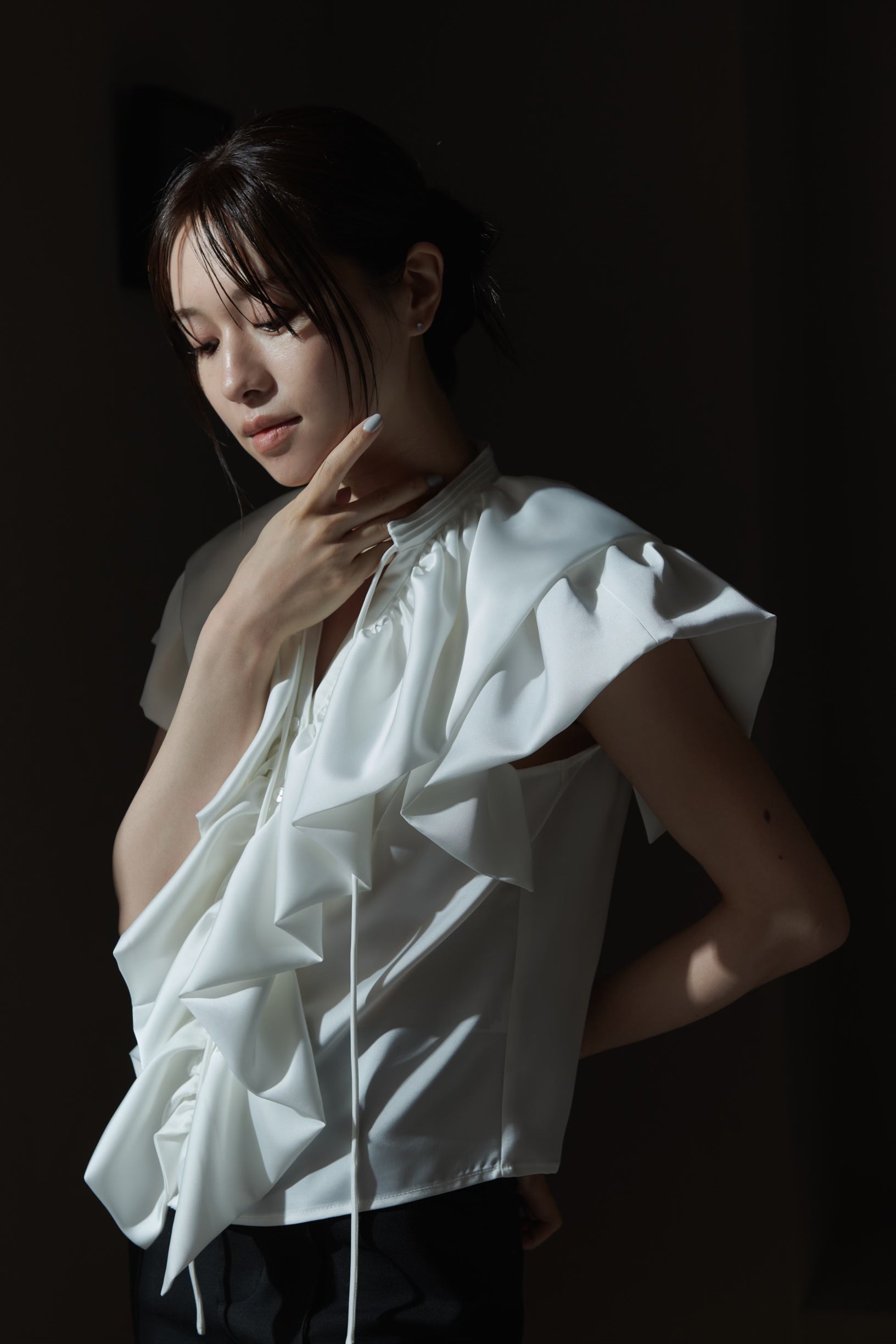 Raffle Satin Blouse