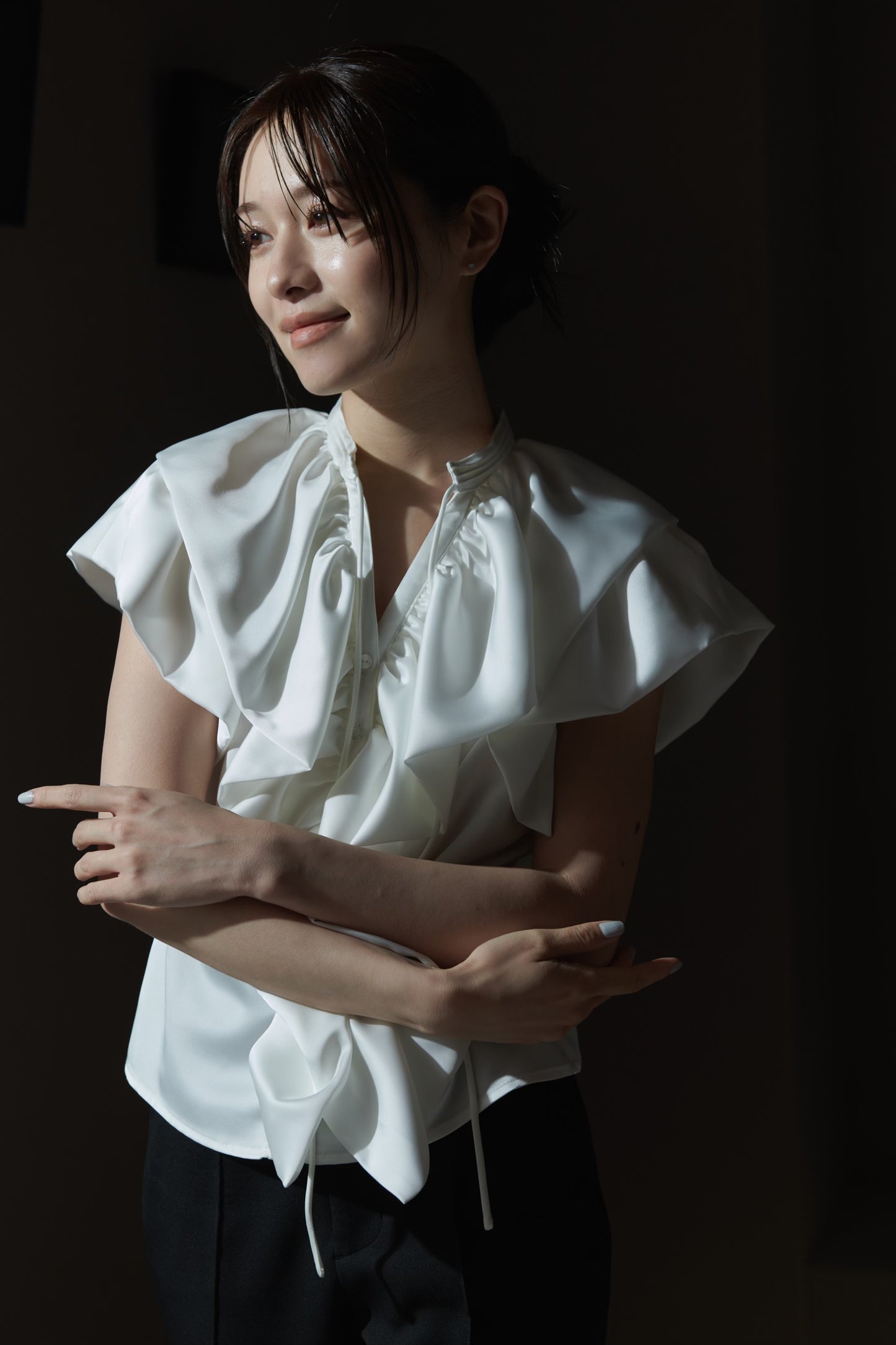 Raffle Satin Blouse