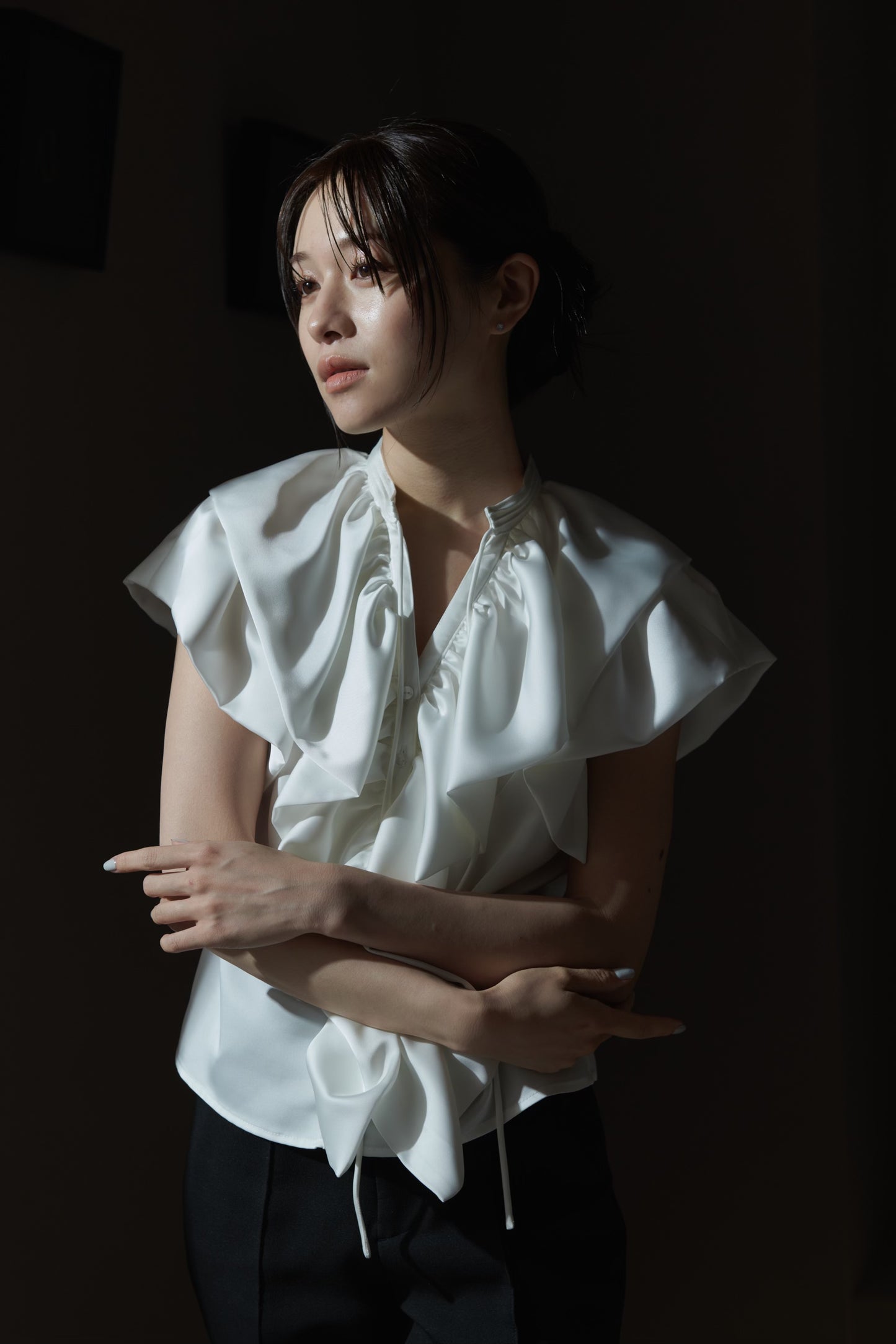 Raffle Satin Blouse