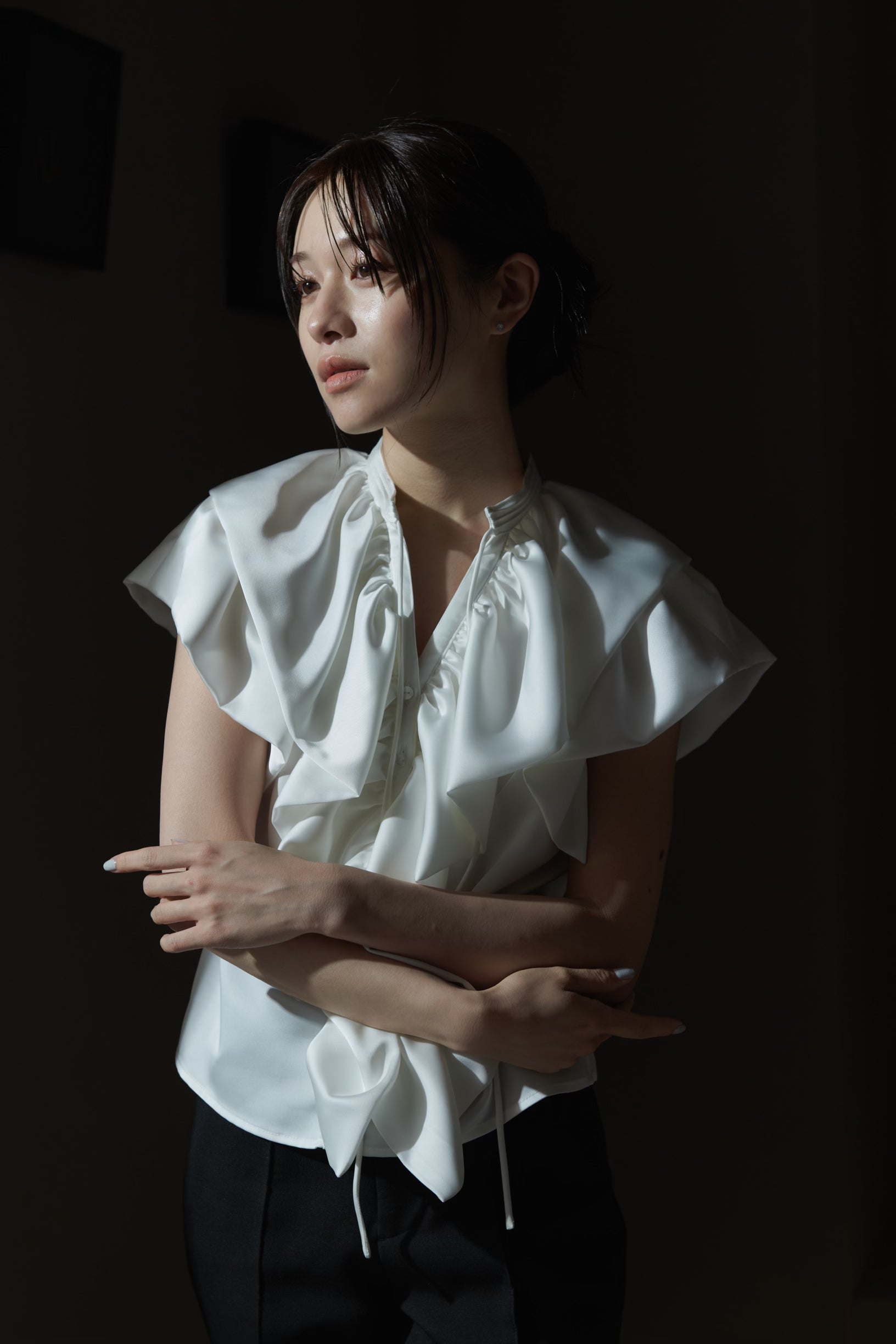 Raffle Satin Blouse
