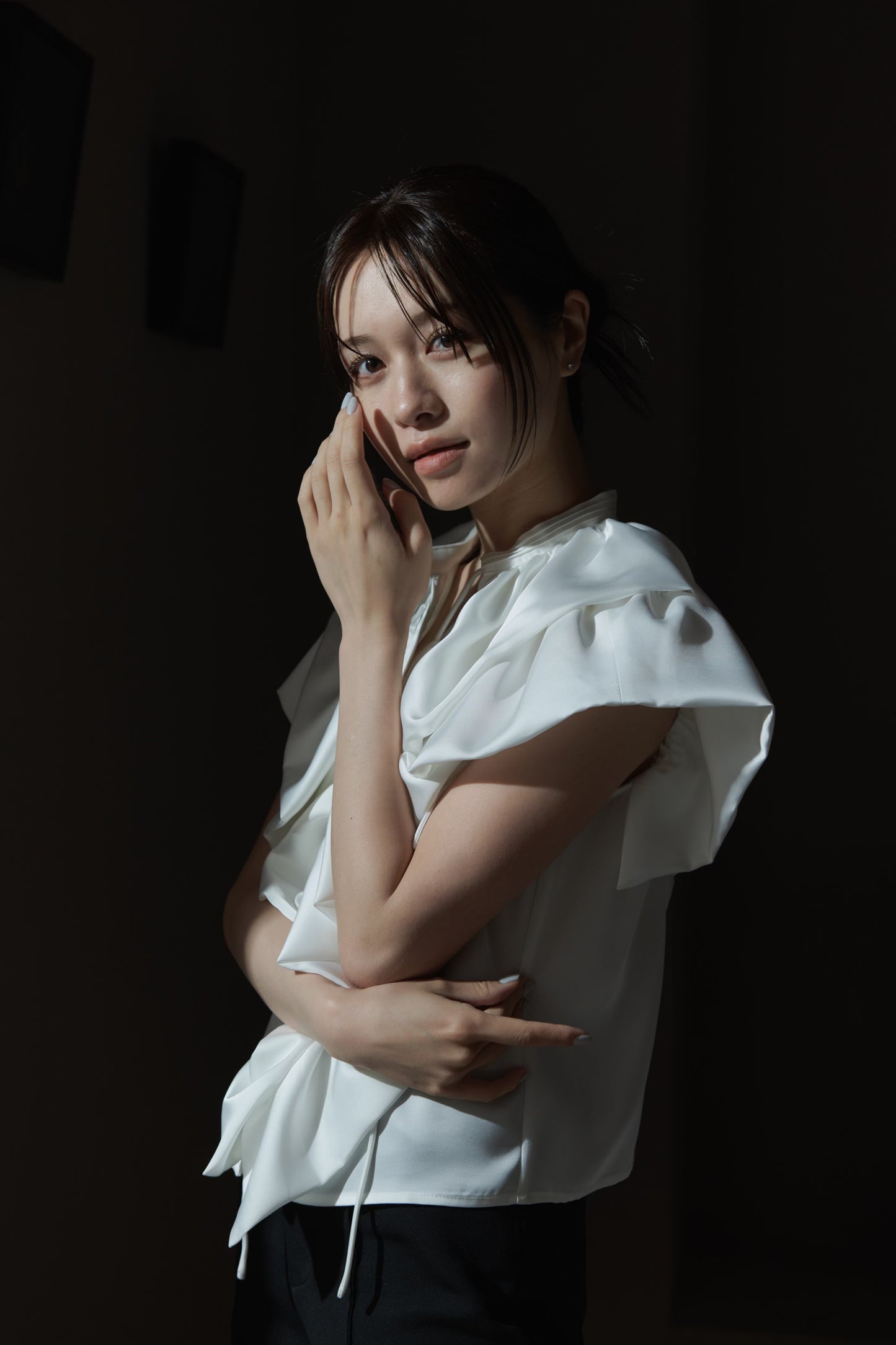 Raffle Satin Blouse