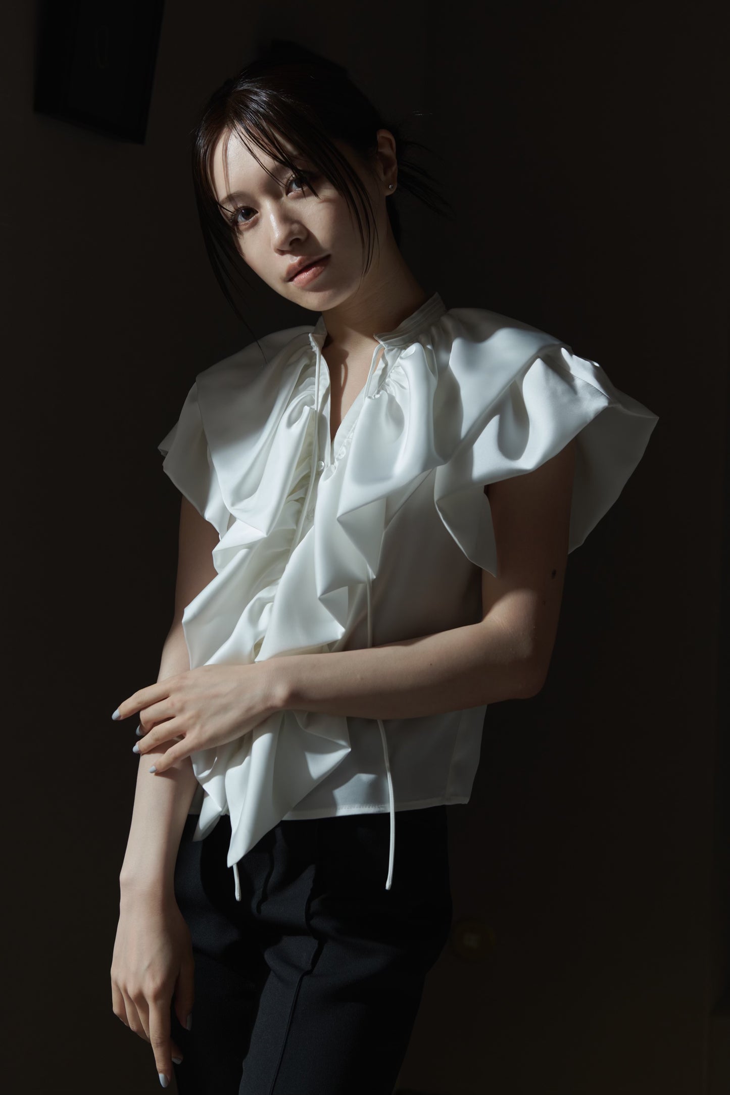 Raffle Satin Blouse