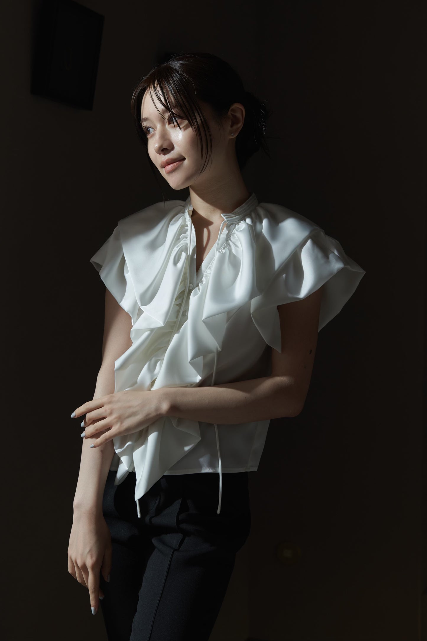 Raffle Satin Blouse