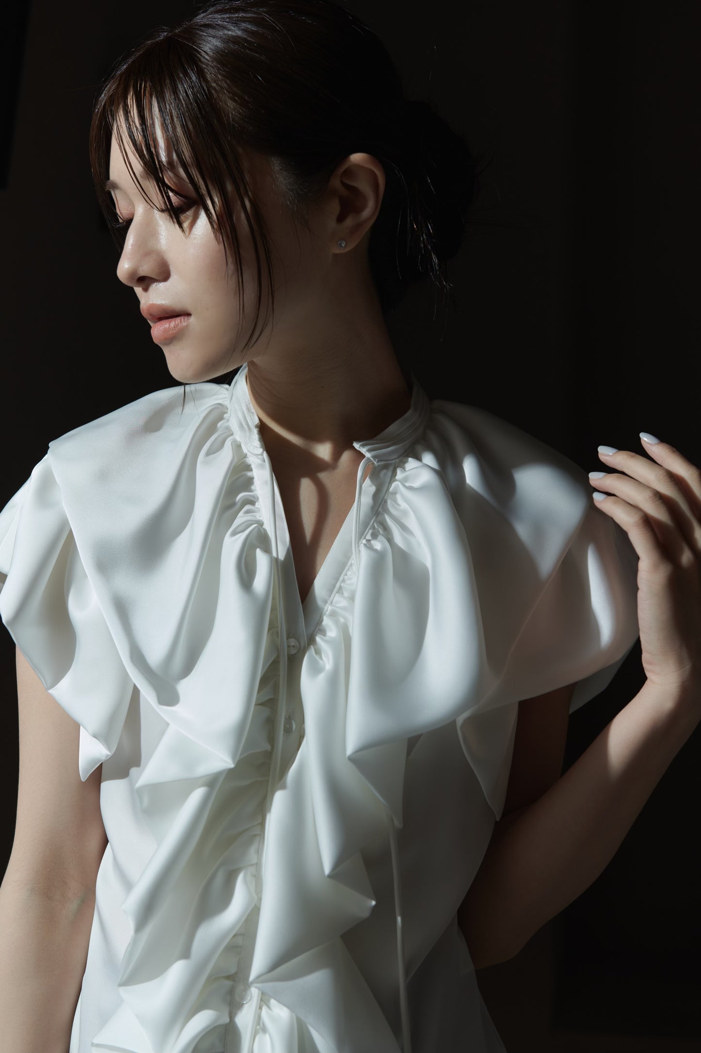 Raffle Satin Blouse
