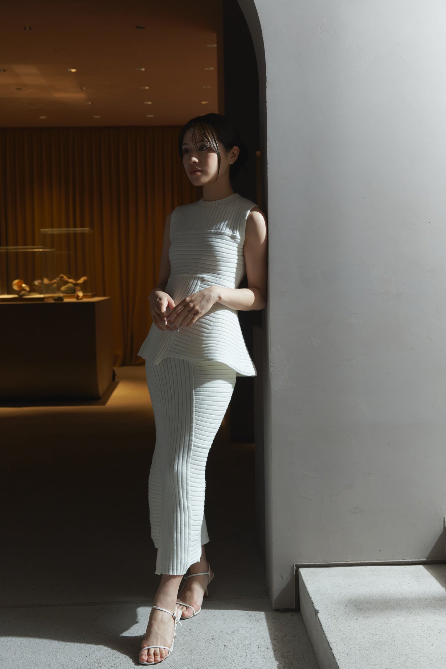 Panel Rib Knit Skirt