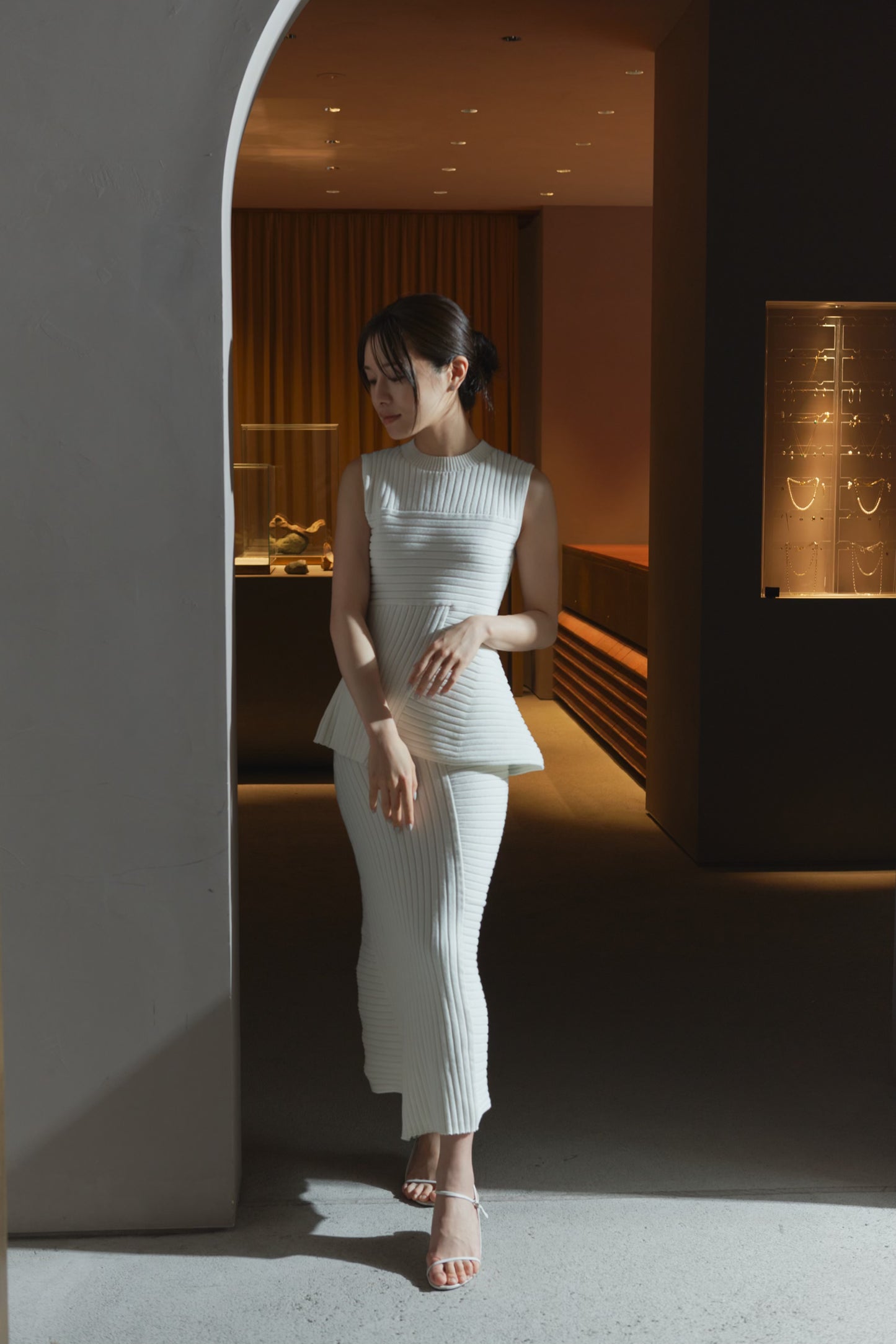 Panel Rib Knit Skirt