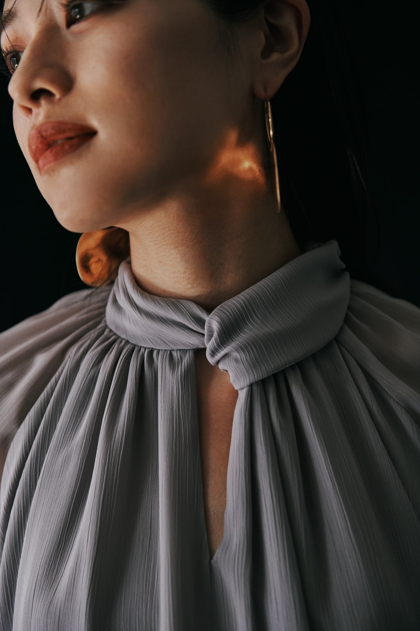 Cape sleeve Chiffon Blouse