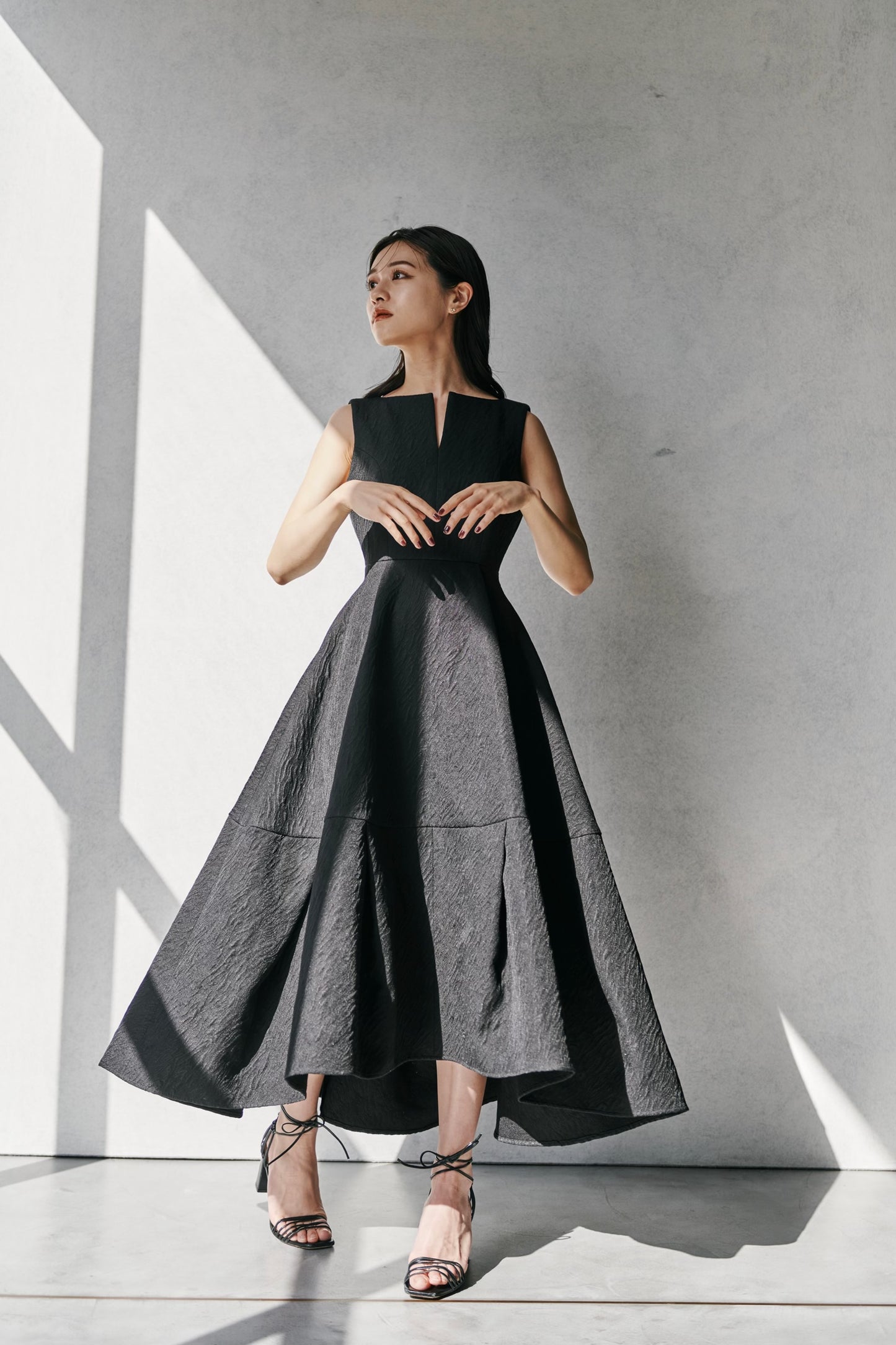Keyneck Jacquard Dress