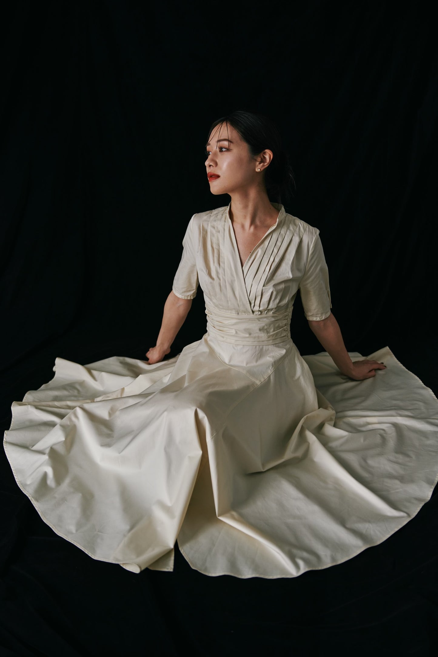 Irregular hem Shirt Dress