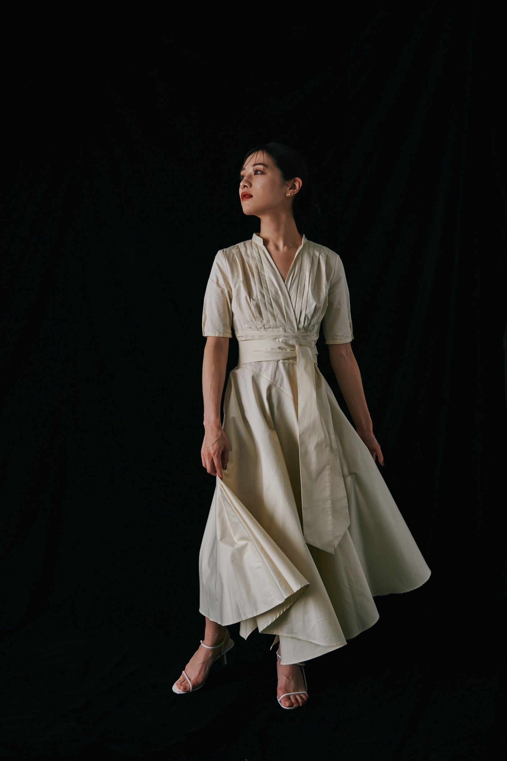 Irregular hem Shirt Dress