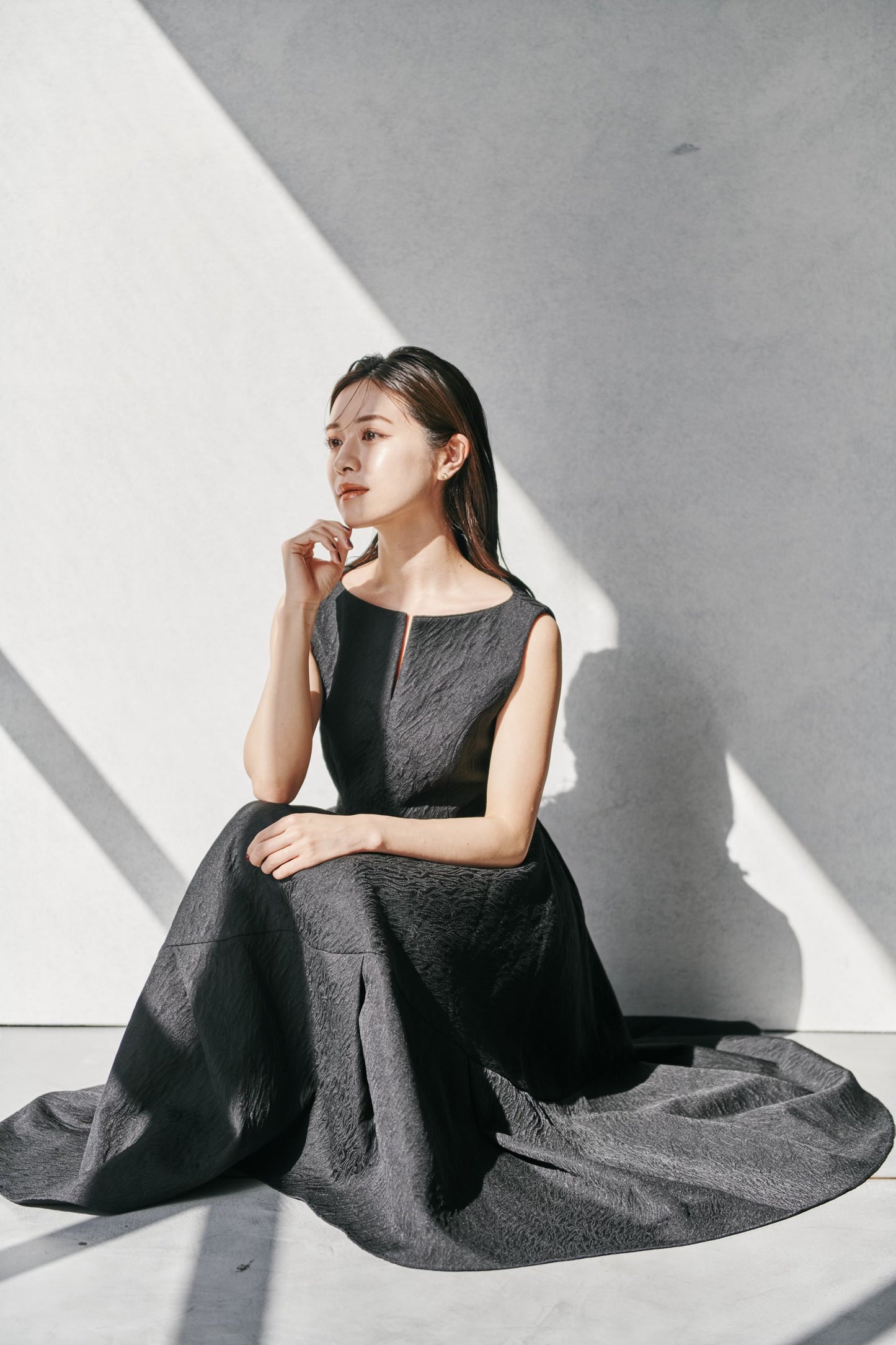 Keyneck Jacquard Dress