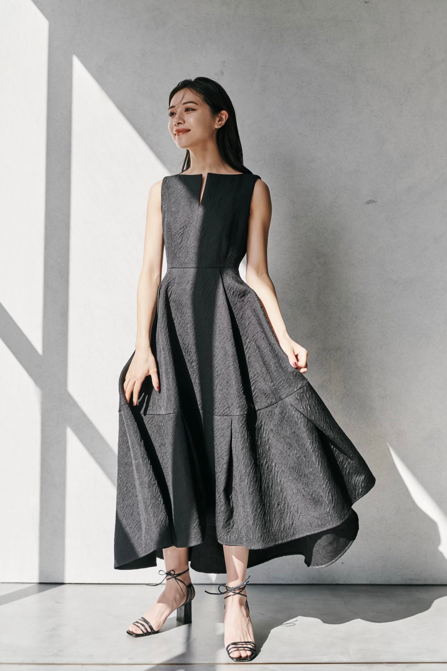Keyneck Jacquard Dress