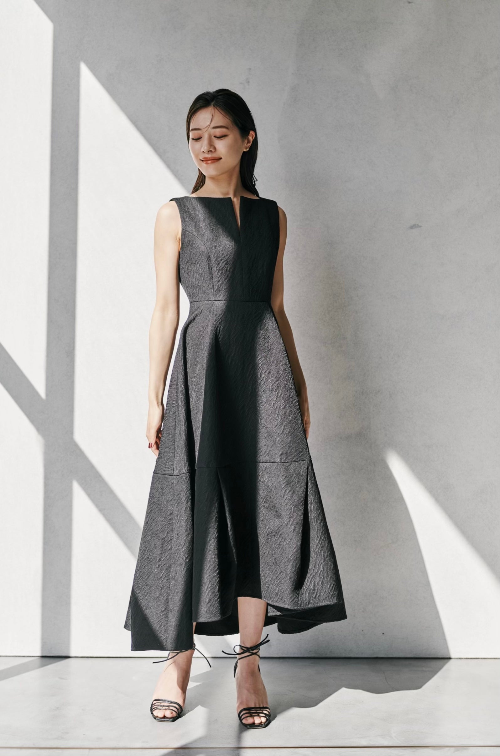 Keyneck Jacquard Dress