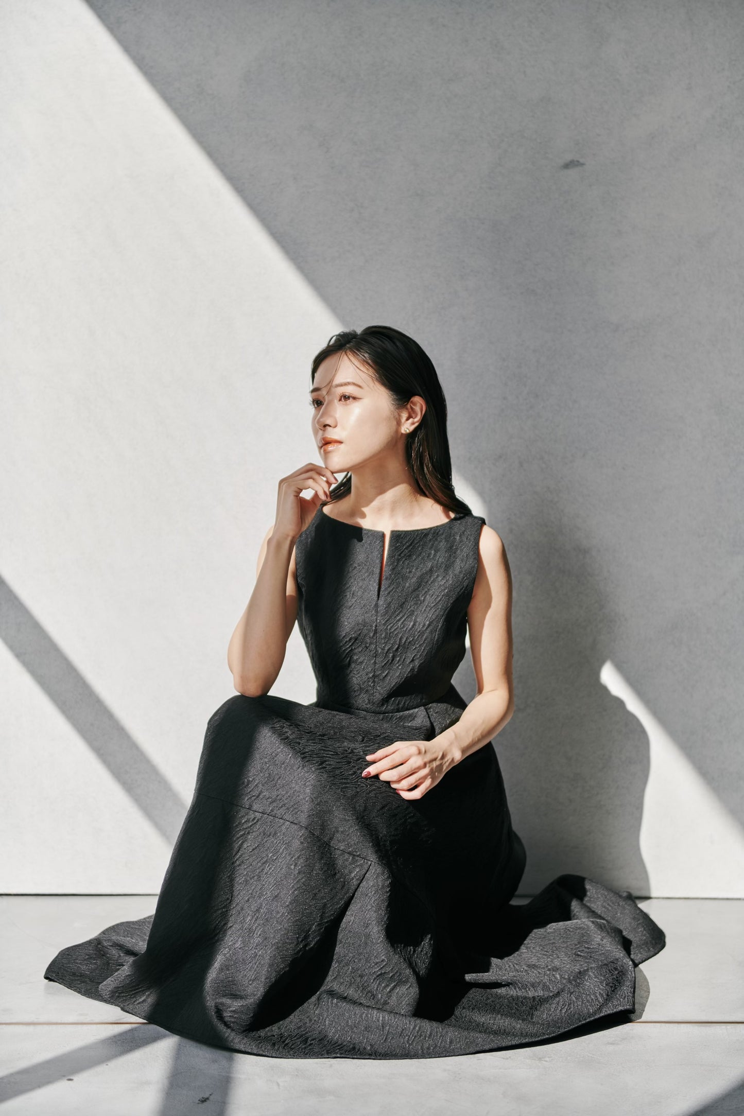 Keyneck Jacquard Dress