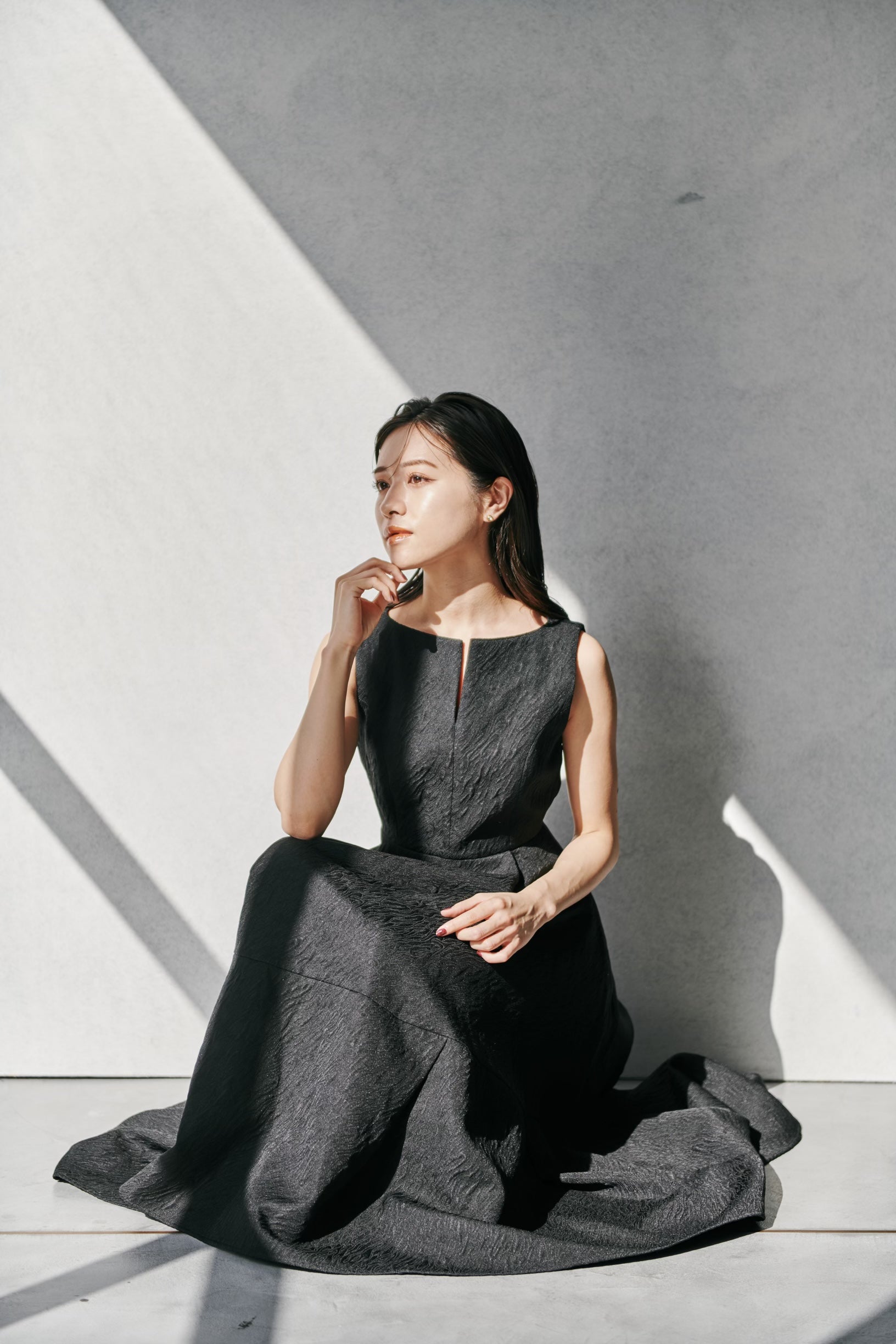 Keyneck Jacquard Dress