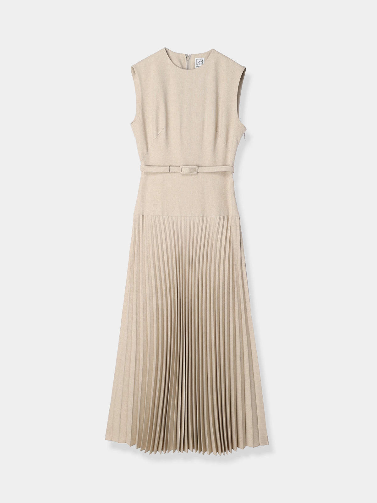 Belted Pleats Dress