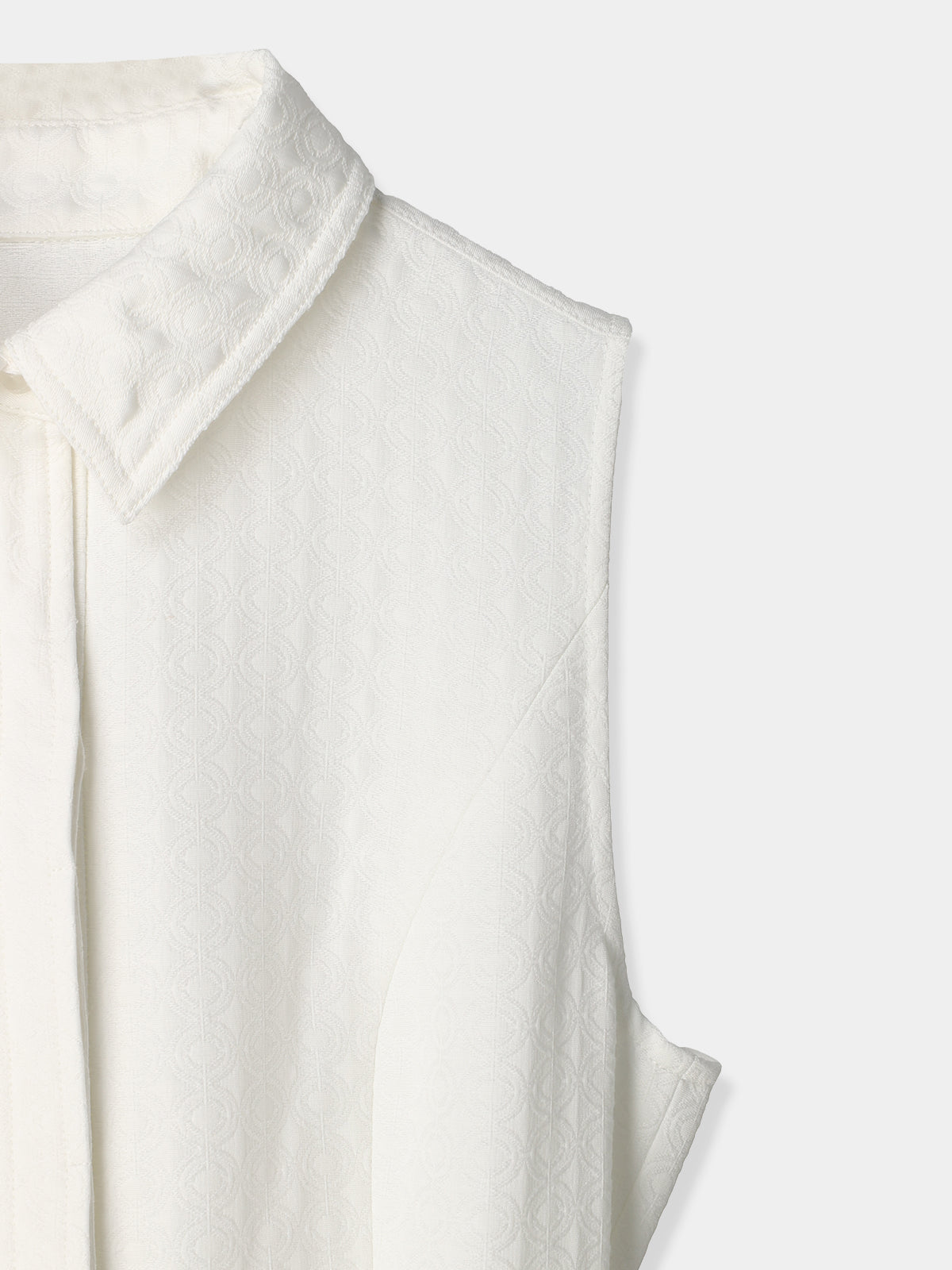 Belted Jacquard Dress