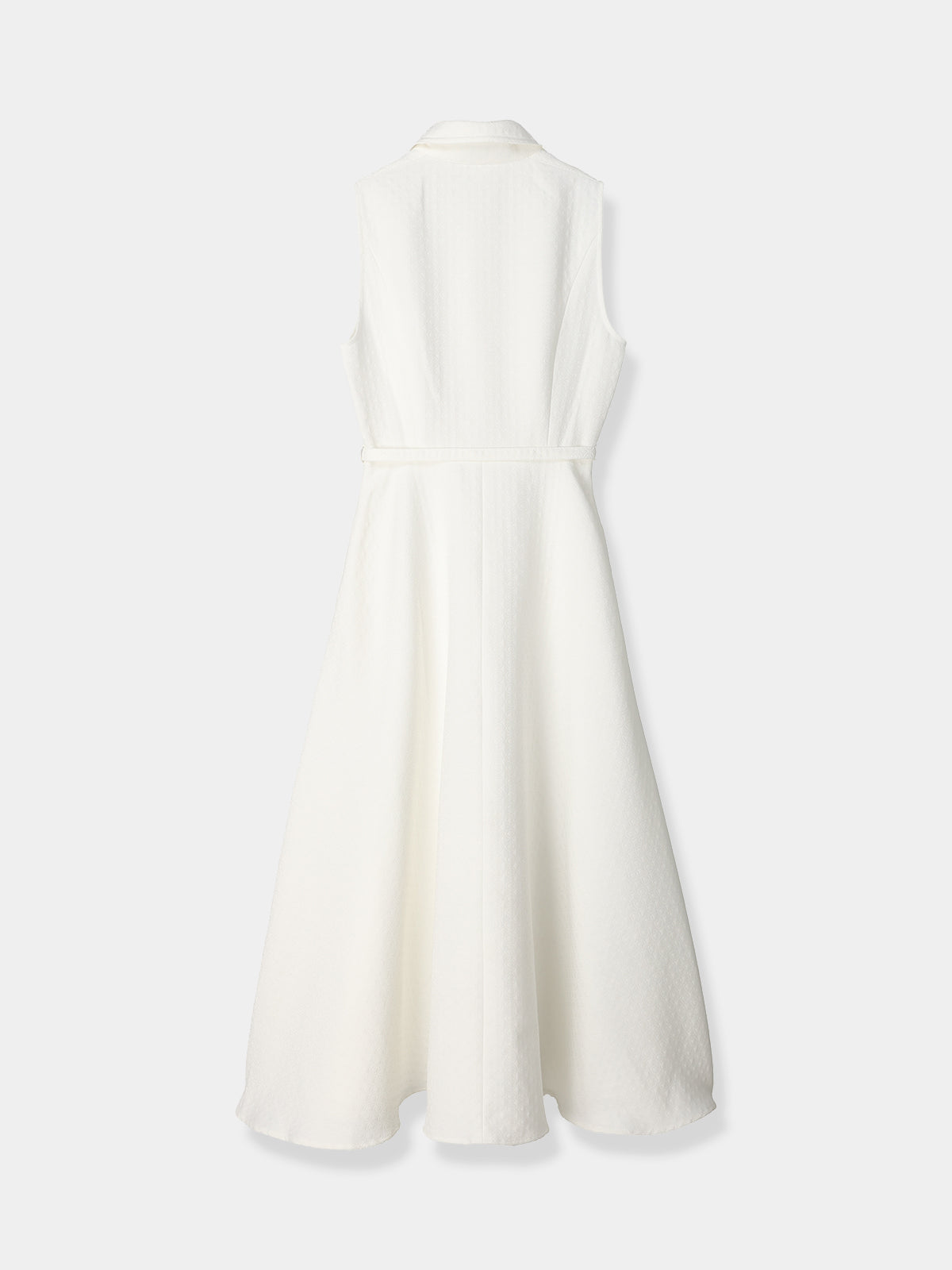 Belted Jacquard Dress