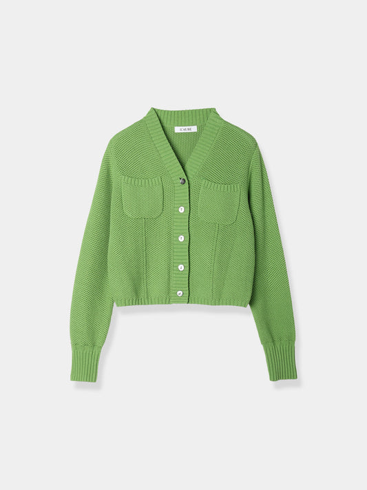 Basket Knit Cardigan / Bamboo