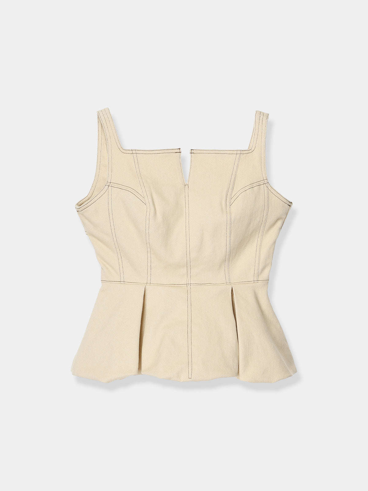 Sculpted Peplum Balloon Top