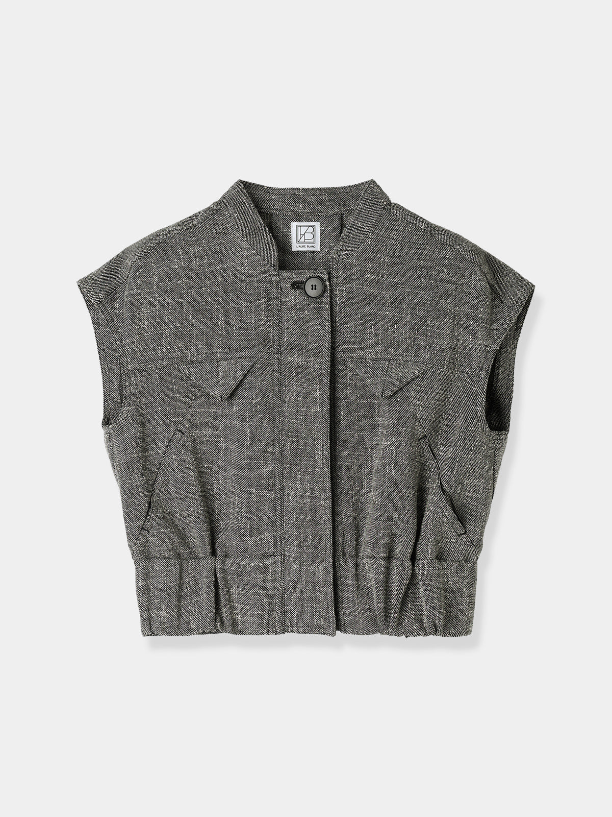 French Sleeve Tweed Blouson