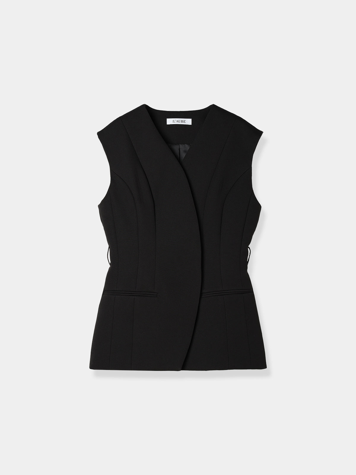 Round cut gilet – L