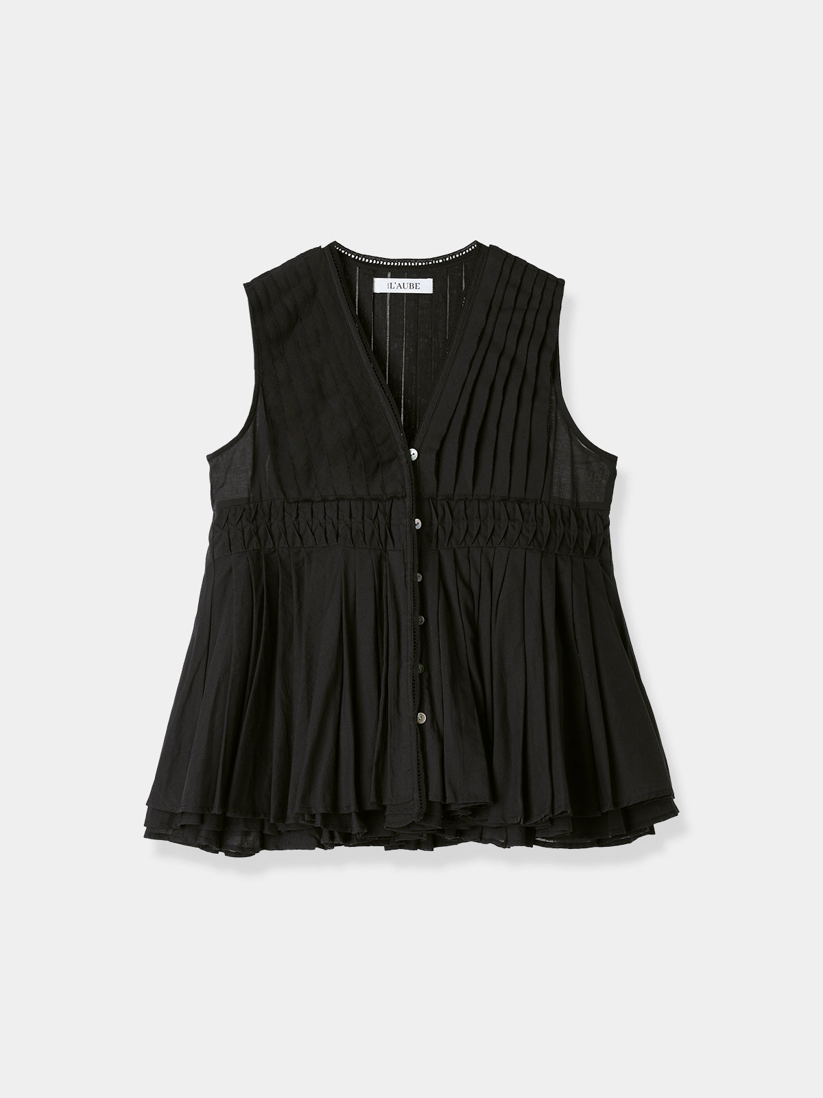 Cotton Tiered Volume Blouse